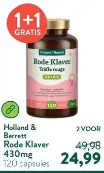 Holland & Barrett Rode Klaver 430mg aanbieding