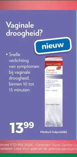 Trekpleister Vaginale droogheid aanbieding