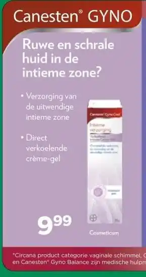 Trekpleister Ruwe en schrale huid in de intieme zone aanbieding