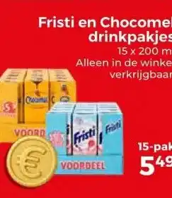 Trekpleister Fristi en Chocomel drinkpakjes aanbieding