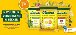 Trekpleister Ricola voordeelzak 125 gram. aanbieding