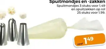 Trekpleister Spuitmondjes en -zakken Spuitmondjes aanbieding