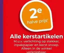 Trekpleister Alle kerstartikelen aanbieding