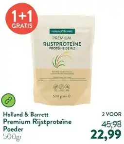 Holland & Barrett Premium Rijstproteïne Poeder aanbieding