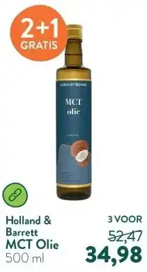 Holland & Barrett MCT Olie aanbieding