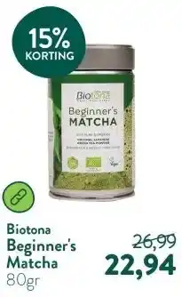 Holland & Barrett Beginner's Matcha aanbieding