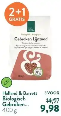 Holland & Barrett Biologisch Gebroken Lijnzaad aanbieding