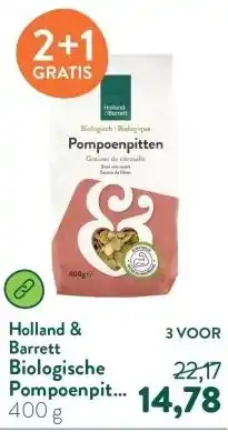 Holland & Barrett Biologische Pompoenpitten aanbieding