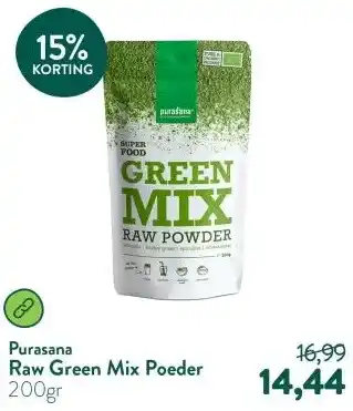 Holland & Barrett Raw Green Mix Poeder aanbieding