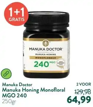 Holland & Barrett Manuka Honing Monofloral MGO 240 aanbieding