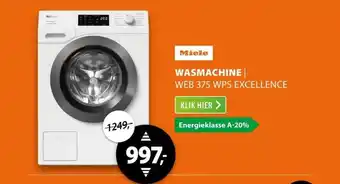 Expert Miele WEB 375 WPS Excellence PowerWash aanbieding