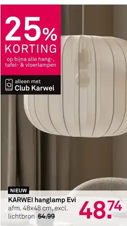 Karwei KARWEI hanglamp Evi aanbieding