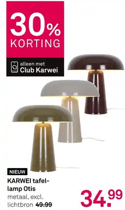 Karwei KARWEI tafel- lamp Otis aanbieding
