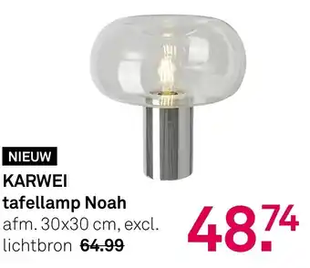 Karwei Karwei tafellamp Noah aanbieding