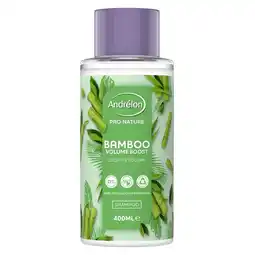 Kruidvat Andrélon Pro Nature Bamboo Volume Boost Shampoo aanbieding