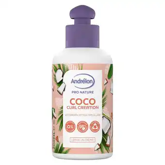 Kruidvat Andrélon Pro Nature Coco Curl Creation Leave-In Crème aanbieding