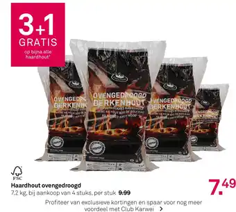 Karwei Haardhout ovengedroogd aanbieding