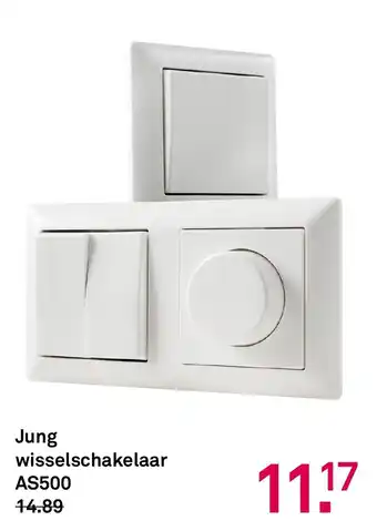 Karwei Jung wisselschakelaar aanbieding