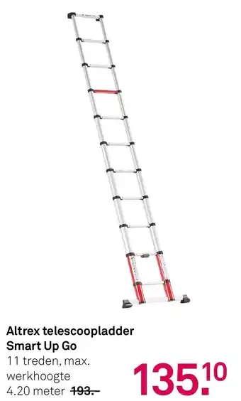 Karwei Altrex telescoopladder Smart Up Go aanbieding