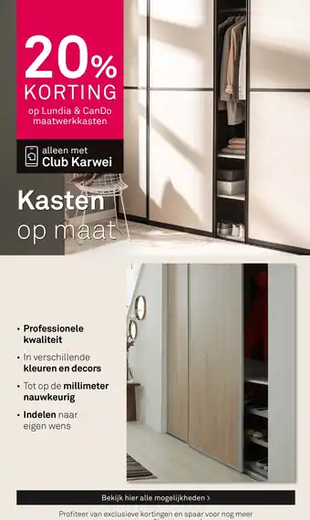 Karwei Op Lundia & Can Do maatwerkkasten aanbieding