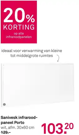 Karwei Sanivesk infrarood paneel Porto aanbieding