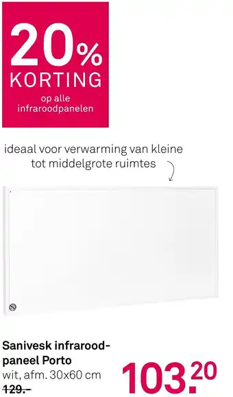 Karwei Sanivesk infrarood paneel Porto aanbieding