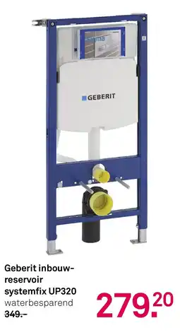 Karwei Geberit inbouw reservoir systemfix UP320 aanbieding