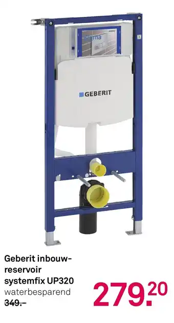 Karwei Geberit inbouw reservoir systemfix UP320 aanbieding