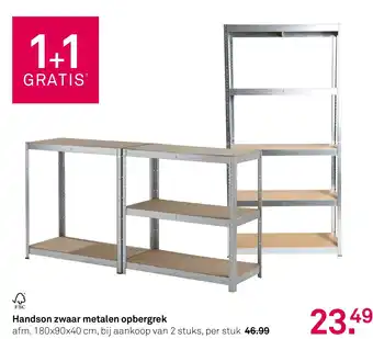 Karwei Handson zwaar metalen opbergrek aanbieding