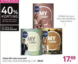 Karwei Histor MY color muurverf aanbieding