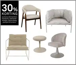 Karwei op bijna alle banken, fauteuils, eetkamer- stoelen, barkrukken, poefjes & hockers¹ aanbieding