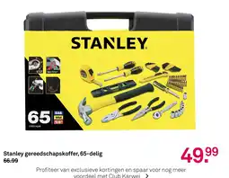 Karwei Stanley gereedschapskoffer, 65 delig aanbieding