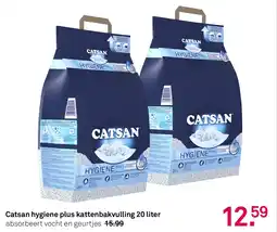 Karwei Catsan hygiene plus kattenbakvulling aanbieding