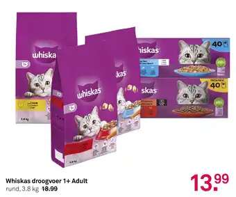 Karwei Whiskas droogvoer 1+ Adult aanbieding