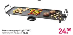 Karwei Inventum teppanyaki grill TP700 aanbieding
