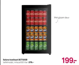 Karwei Salora koelkast BCT935B aanbieding