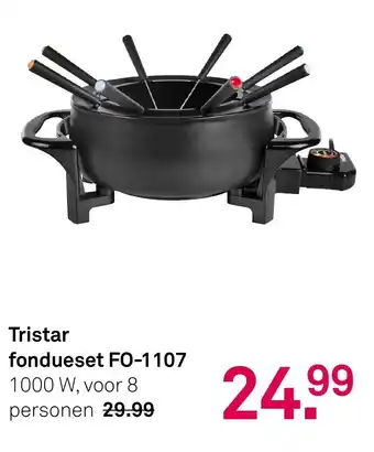 Karwei Tristar fondueset FO-1107 aanbieding
