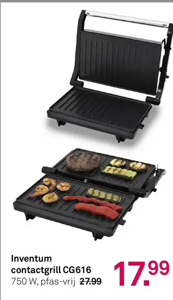 Karwei Inventum contactgrill CG616 aanbieding
