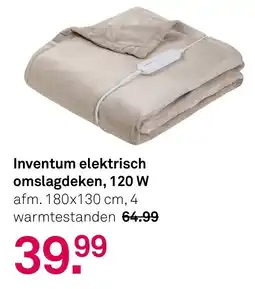 Karwei Inventum elektrisch omslagdeken, 120 W aanbieding