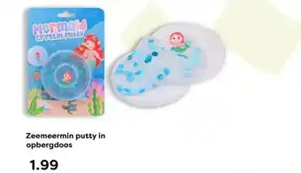 The Read Shop Zeemeermin putty in opbergdoos aanbieding