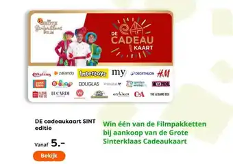 The Read Shop DE cadeaukaart SINT aanbieding