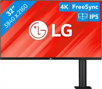 MediaMarkt LG 32UN880K-B - 31.5 inch - 3840 x 2160 (Ultra HD) - IPS-paneel - in hoogte verstelbaar aanbieding