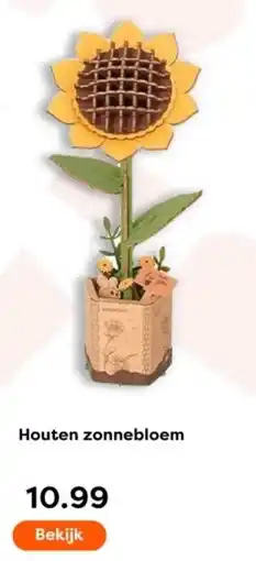 The Read Shop Houten zonnebloem aanbieding