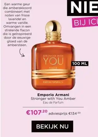 ICI Paris XL Emporio Armani Stronger with You Amber aanbieding
