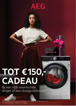 ICI Paris XL Bij een AEG wasmachine, droger of was-droogcombinatie. aanbieding