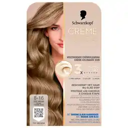 Kruidvat Schwarzkopf Creme Supreme 8-16 Cool Asblond Verzorgende Crèmekleuring aanbieding