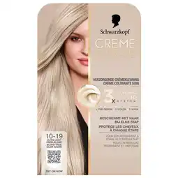 Kruidvat Schwarzkopf Creme Supreme 10-19 Ultra Licht Parelblond Verzorgende Crèmekleuring aanbieding
