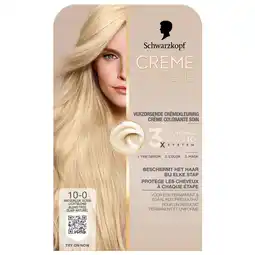 Kruidvat Schwarzkopf Creme Supreme 10-0 Natuurlijk Ultra Lichtblond Verzorgende Crèmekleuring aanbieding