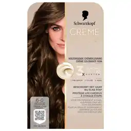 Kruidvat Schwarzkopf Creme Supreme 6-0 Natuurlijk Lichtbruin Verzorgende Crèmekleuring aanbieding