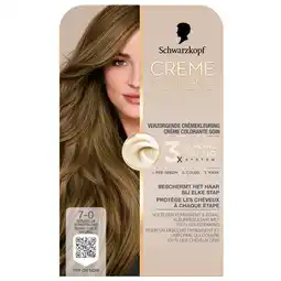 Kruidvat Schwarzkopf Creme Supreme 7-0 Natuurlijk Donkerblond Verzorgende Crèmekleuring aanbieding